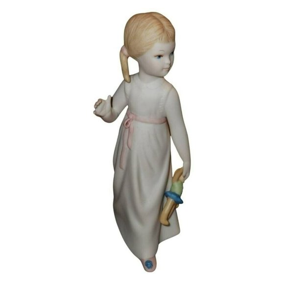 Cybis Bisque Wendy with Doll  Peter Pan Figurine - Picture 1 of 5
